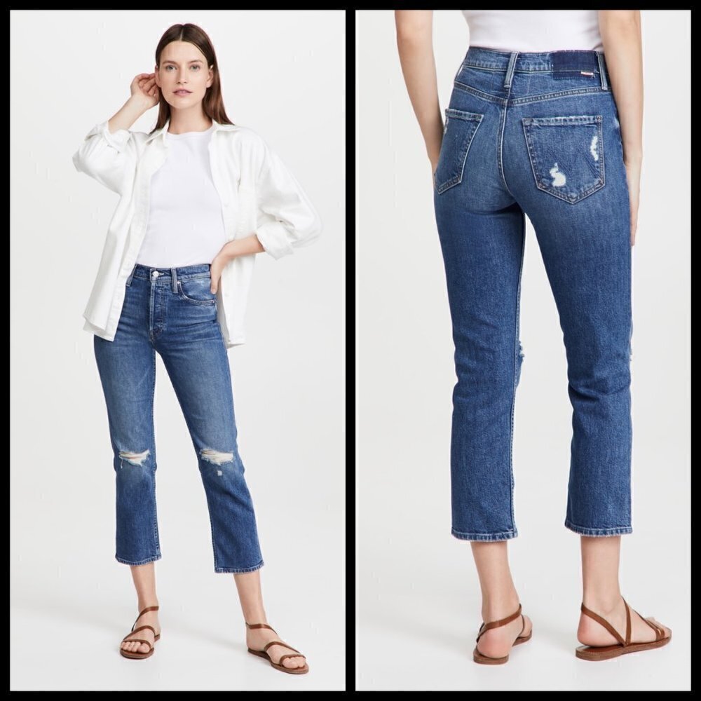 💕MOTHER SUPERIOR💕 Tomcat Jeans Playing With Scissors Cropped Straight Leg 28